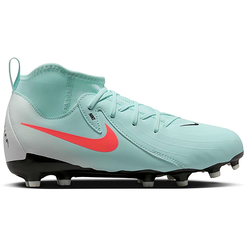 Nike Aqua Cleats with Vibrant Red Swoosh